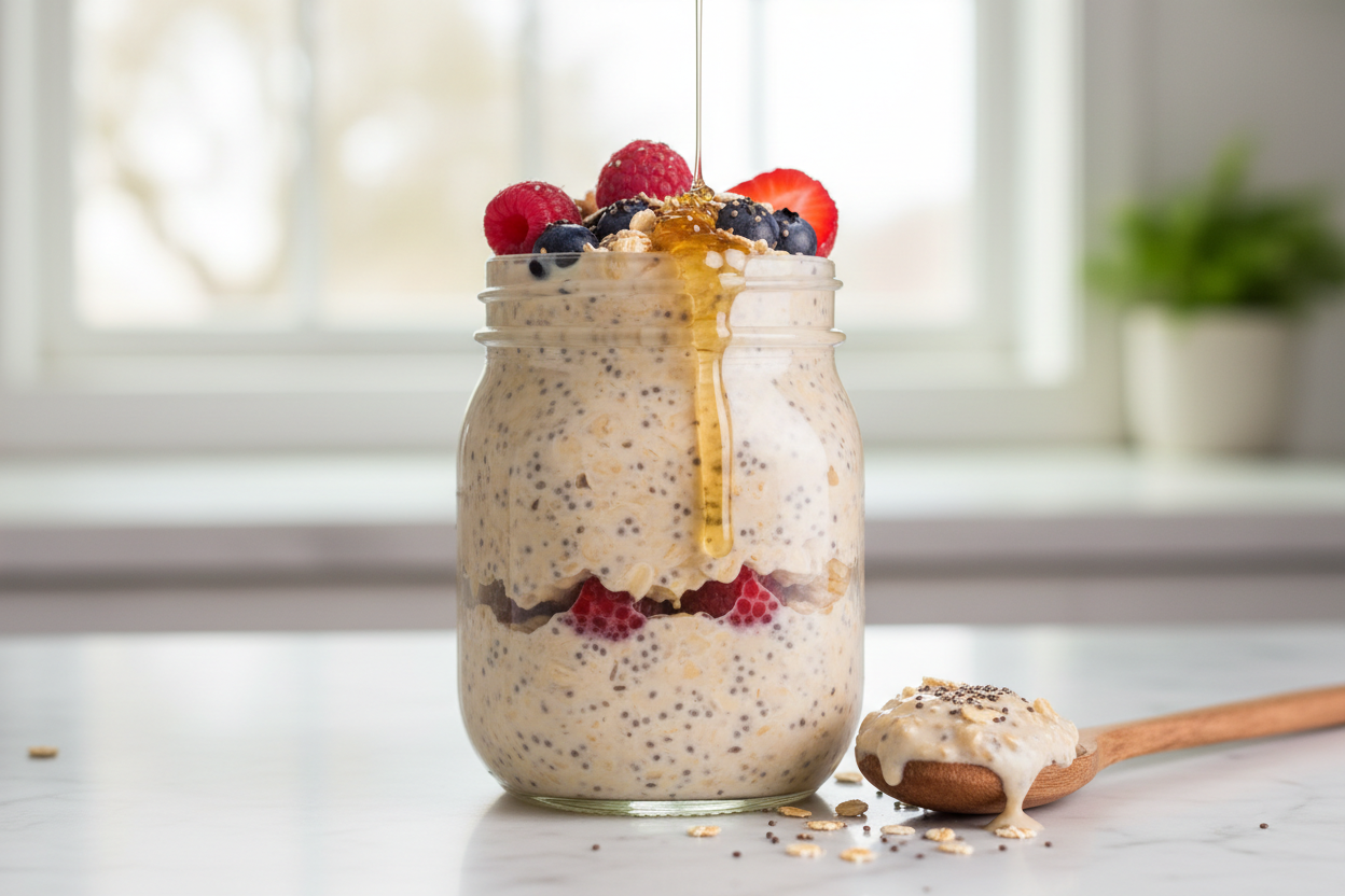 Ultra-Creamy Chocho Overnight Oats (High-Protein, Dreamy & Filling)