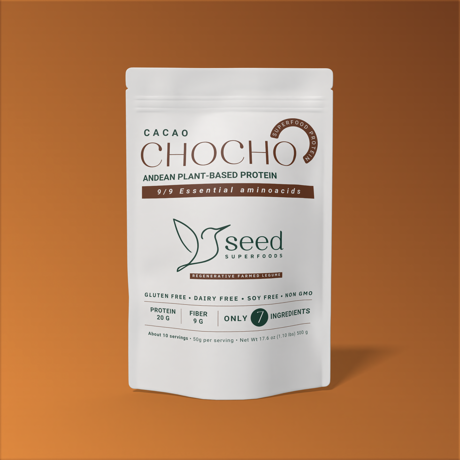 PURE CHOCHO | PLANT-BASED | 25G PROTEIN | 1 INGREDIENT | 1.1 LBS