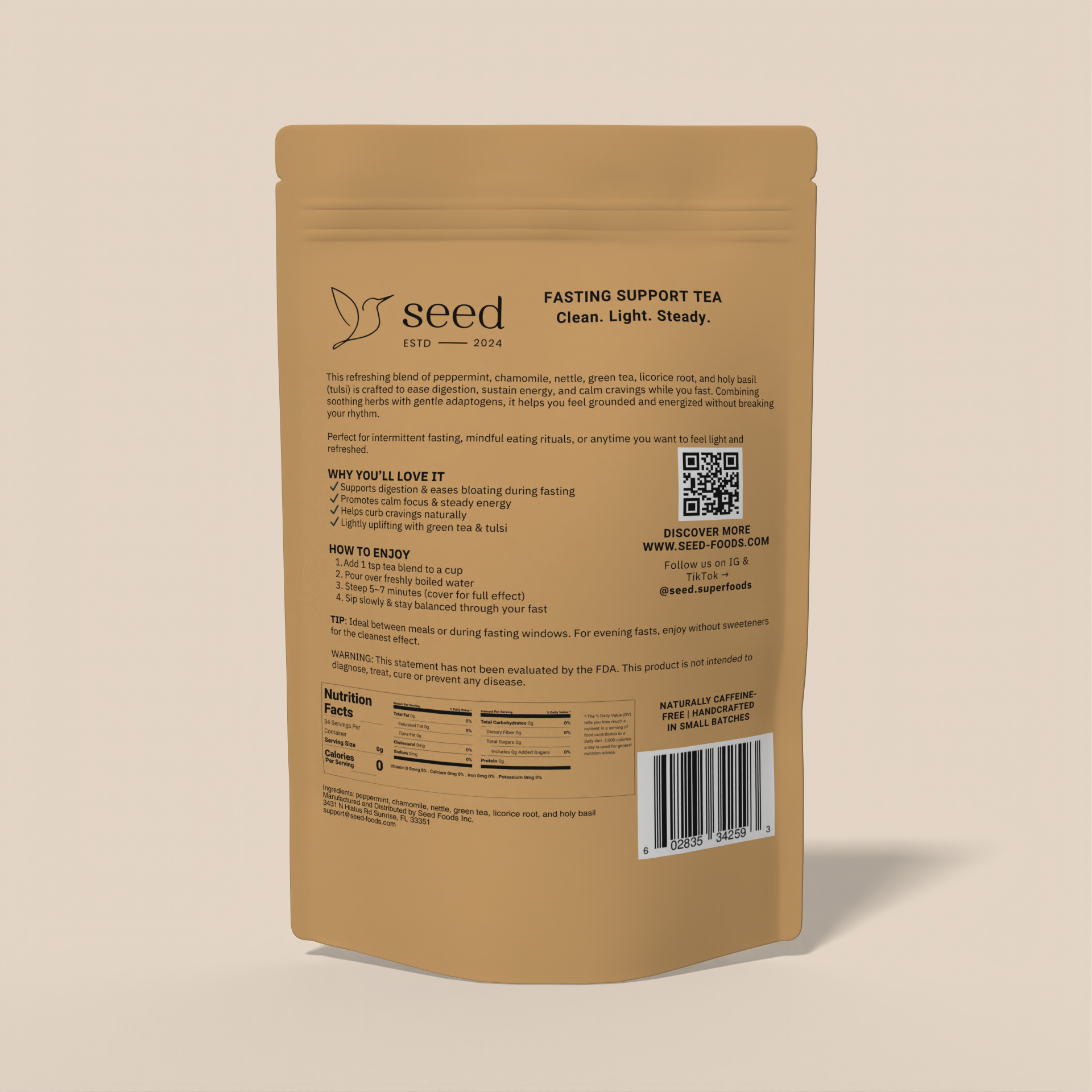 FASTING SUPPORT TEA | 30 SERVINGS