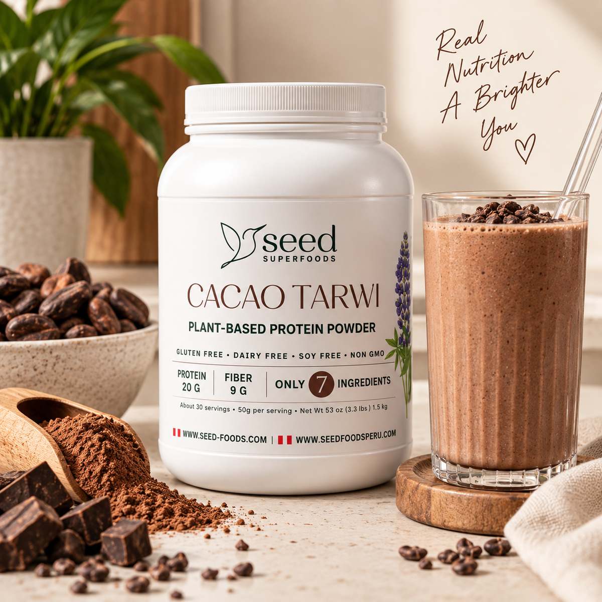 CHOCOLATE PURO | VEGETAL | 25 g DE PROTEÍNA | 1 INGREDIENTE | 1,5 kg