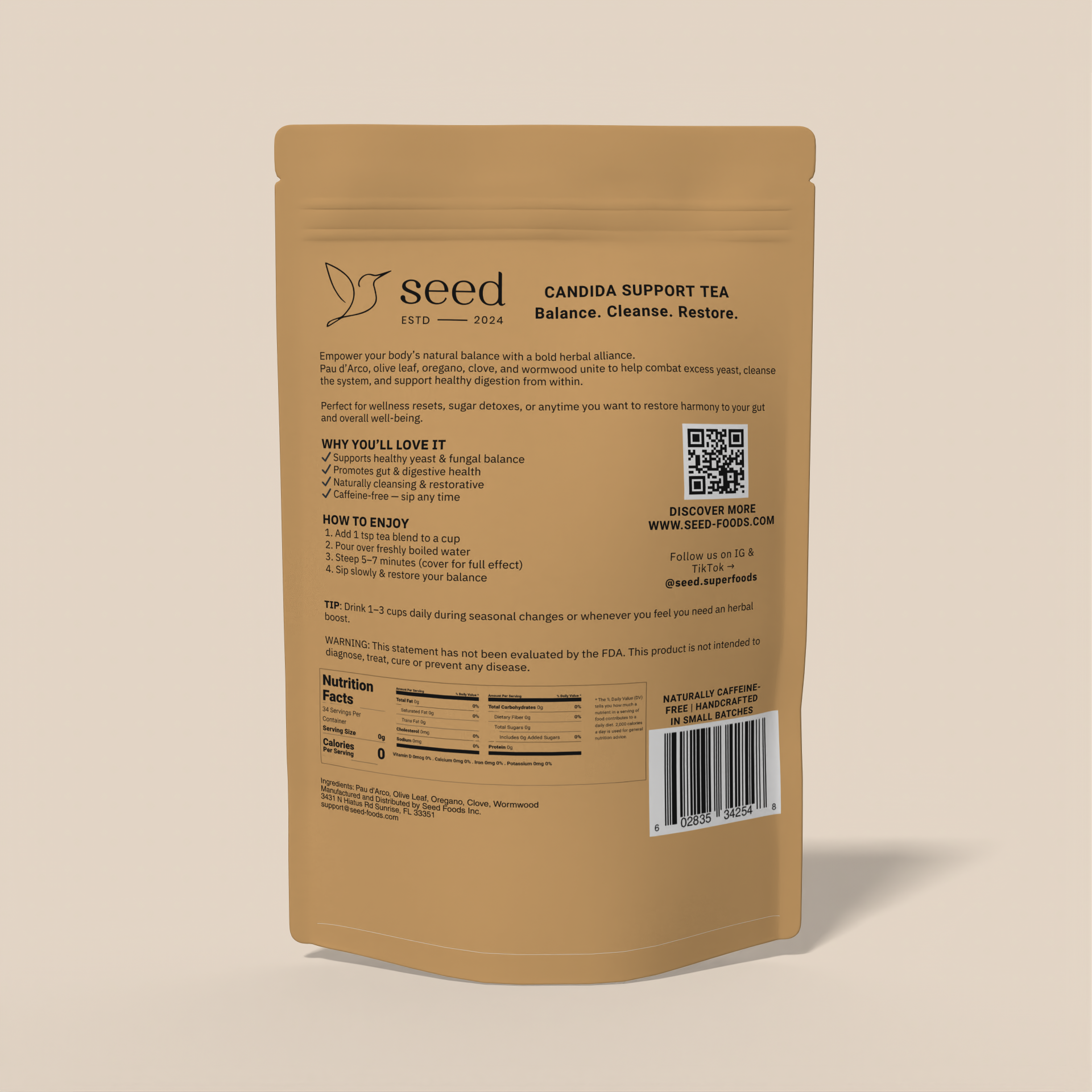 CANDIDA SUPPORT TEA | 30 servings