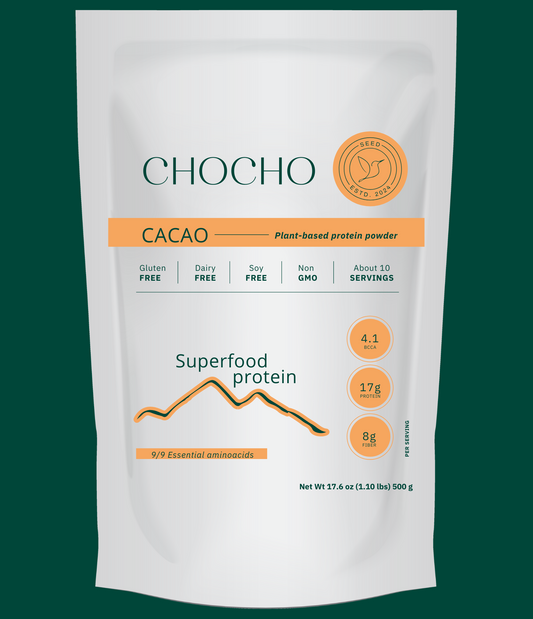 CHOCHO DE CACAO (1,1 lbs) - Proteína vegetal en polvo